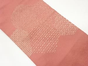 切り嵌め風幾何学模様刺繍名古屋帯